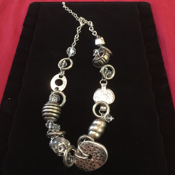 Fun silver necklace