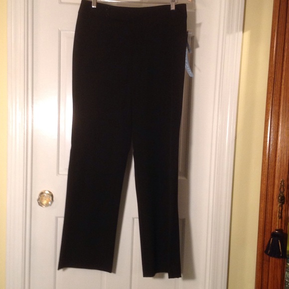 NINE WEST BLACK DRESS PANTS SIZE 10 NWT Stretch