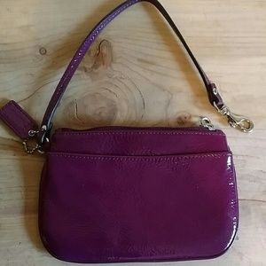 Purple Coach Wristlet