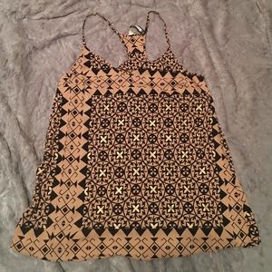 Black and Gold top- size small