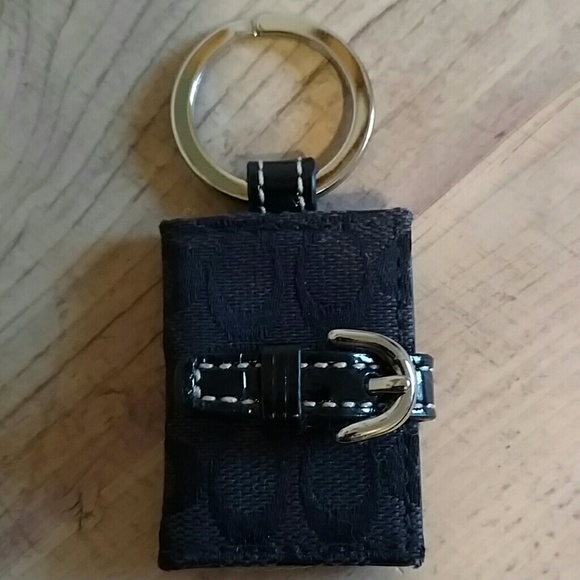 Black Coach Keychain