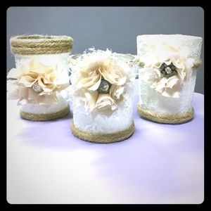 Sale!! Shabby Chic Candle Holders