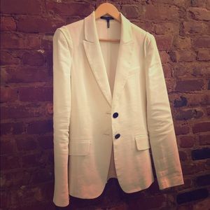MARISSA WEBB LINEN BLEND BLAZER JACKET