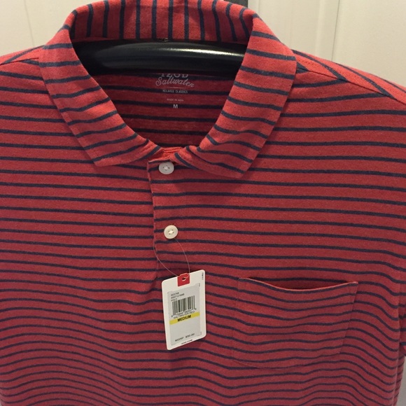 Izod Saltwater Stripe Polo / New - Picture 2 of 3