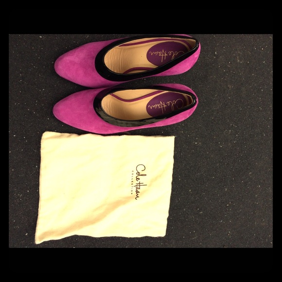 Cole Haan Fuchsia Suede Heels size 6B