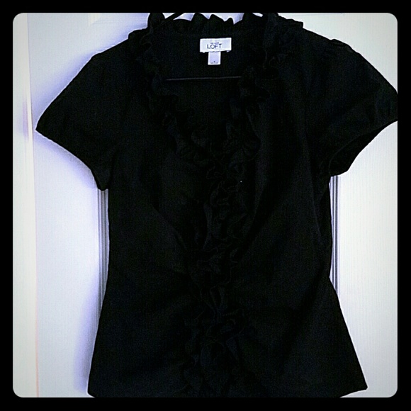 Ann Taylor Loft black shirt