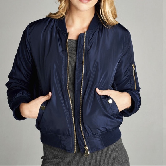 💖PLUS💖ONLY ONE 1X LEFT💖Bomber Jacket💖 - Picture 2 of 2