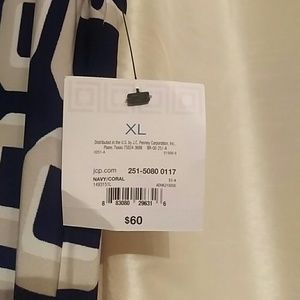 Liz Claiborne Short Sleeve Print  Shift dress