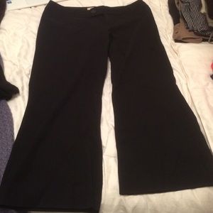 Bootcut black pants (short)