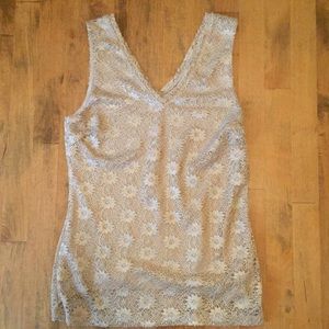Banana Republic lace tank, size M