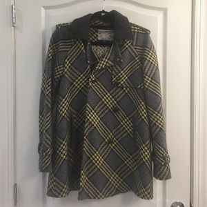 Plaid Free People coat