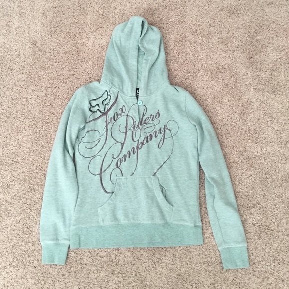 Teal/grey hoodie