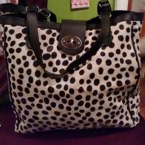 Dalmatian print tote