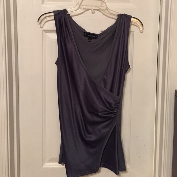 Mercer & Madison satin wrap tops