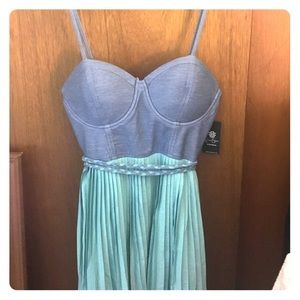 Jessica Simpson Denim colored Pleated dress