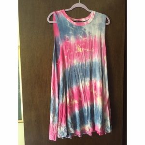 Tie-dye t-shirt dress