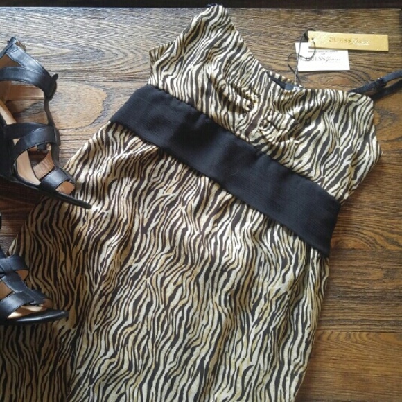 Adorable Brown Leopard Guess Dress