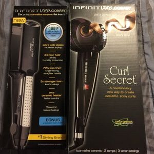 Infiniti Curl Secret and Ceramic Flat Iron