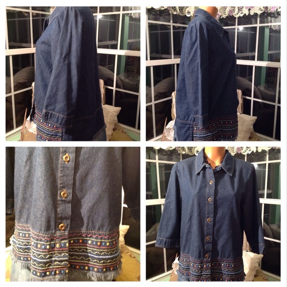 2 FOR $9 Allison Daley Fringe Top - Picture 3 of 3