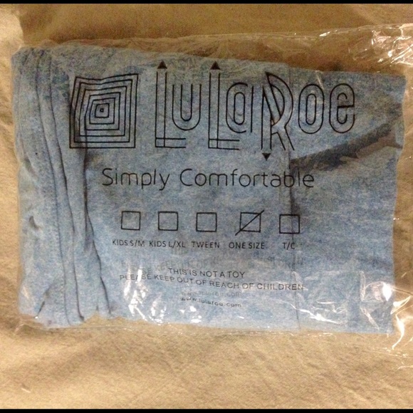 Lularoe OS light blue butter leggings