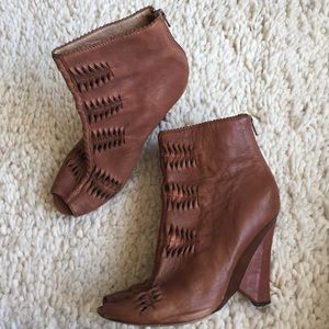 Sam Edelman peep toe booties