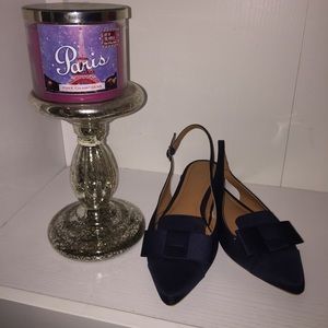 H&M Navy sling back flats