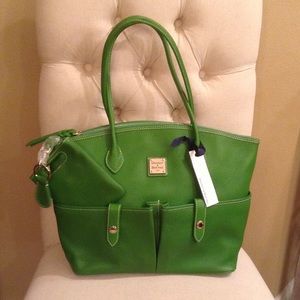 Dooney & Bourke Green Crescent Tote