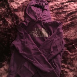 Purple North Face hoodie