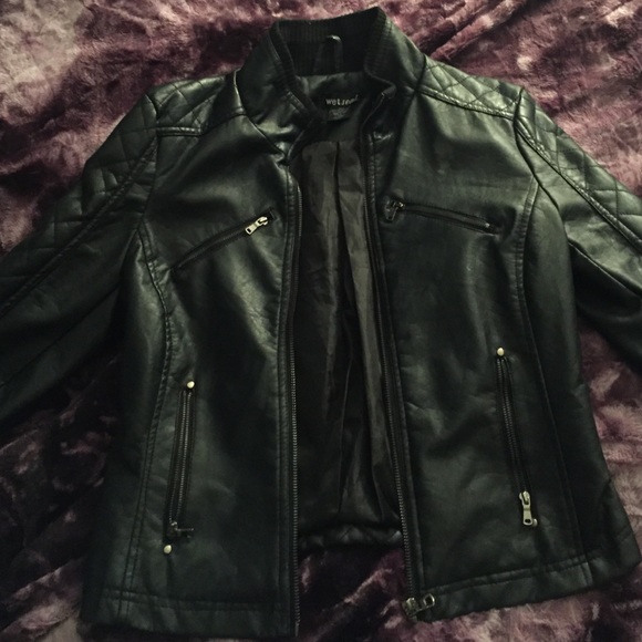 Fake leather jacket
