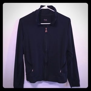 Black, athletic zip up
