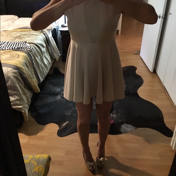 Light pink short bell dress