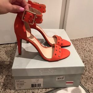 Orange ankle Jessica simpsons brand new
