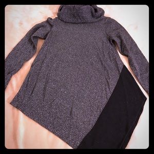 Winter gray/black blouse
