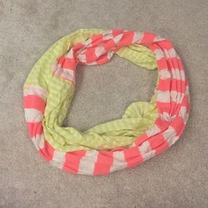 Striped infinity scarf