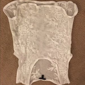 Banana republic white knit shirt