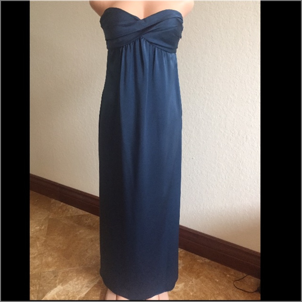BCBGMAXAZRIA long plain gown party dress