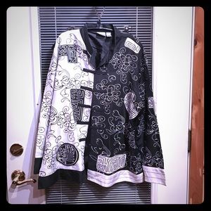 Chico's Asian inspired shirt. Size 3 minor