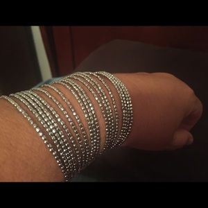 Bardot Spiral Bangle - Silver