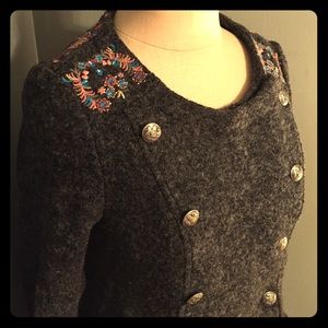 Free People Wool Military Style jacket