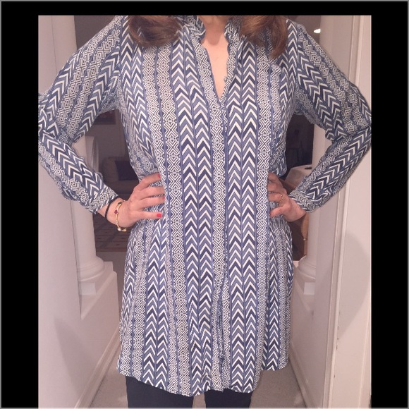 Tunic top in washable silk