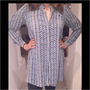 Tunic top in washable silk