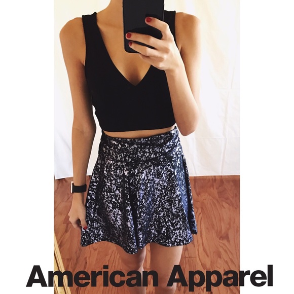 American Apparel Tricot Nylon Fold Skirt Dress