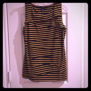 Yellow & navy stripe worn once & dry cleaned