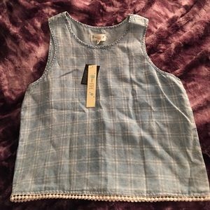 Plaid tank top