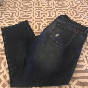 GAP Real Straight Destructed Jeans
