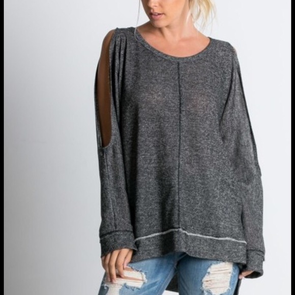 Long Split Sleeve Top - Picture 3 of 4