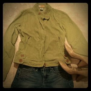 Tulle // Olive Green Cordouroy Jacket - Small