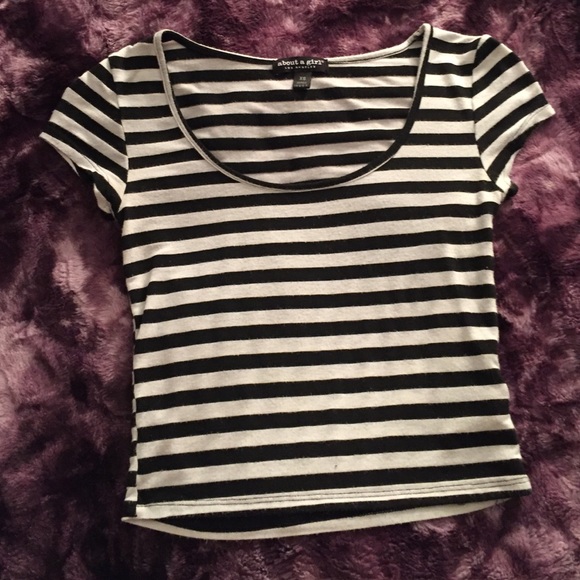 Striped crop top