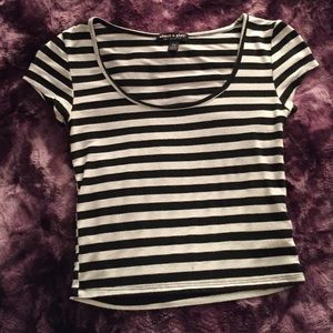 Striped crop top