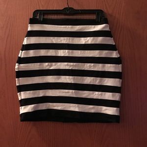 Body con striped skirt